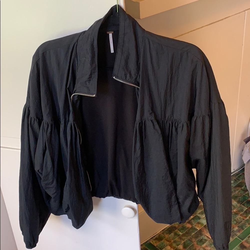 Cute balloon sleeve jacket